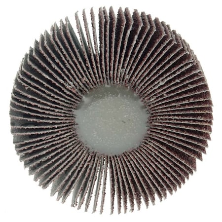 Weiler 3" x 1" x 40AO Wolverine Coated Abrasive Flap Wheels, 1/4" Stem 30729